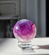 이미지를 갤러리 뷰어에 로드 , Rainbow Fluorite Sphere - 360g #317