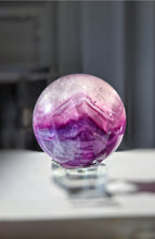 이미지를 갤러리 뷰어에 로드 , Rainbow Fluorite Sphere - 360g #317