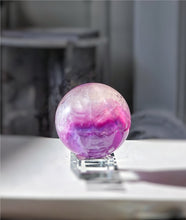 이미지를 갤러리 뷰어에 로드 , Rainbow Fluorite Sphere - 360g #317