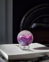 이미지를 갤러리 뷰어에 로드 , Rainbow Fluorite Sphere - 360g #317
