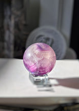 이미지를 갤러리 뷰어에 로드 , Rainbow Fluorite Sphere - 360g #317