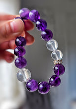 將圖片載入圖庫檢視器 Clear Quartz x Amethyst Bracelet - 12.5mm