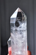 Load image into Gallery viewer, Lemurian Seed Quartz Cluster on Gold Stand - 191g #113