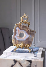 Cargar imagen en el visor de la galería, Brown x Blue Druzy Agate Slab - 602g #8