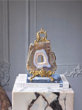 Cargar imagen en el visor de la galería, Brown x Blue Druzy Agate Slab - 602g #8