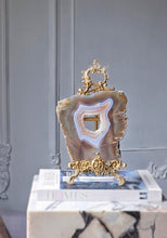 Cargar imagen en el visor de la galería, Brown x Blue Druzy Agate Slab - 602g #8