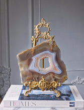 Cargar imagen en el visor de la galería, Brown x Blue Druzy Agate Slab - 602g #8