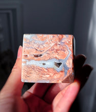 이미지를 갤러리 뷰어에 로드 , Druzy Blue & Pink Agate Cube - 247g #446