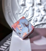 Load image into Gallery viewer, Druzy Pink & Blue Agate Cube - 152g #367