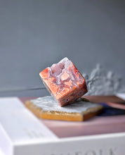 Load image into Gallery viewer, Druzy Pink & Blue Agate Cube - 166g #443