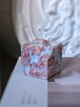將圖片載入圖庫檢視器 Druzy Pink & Blue Agate Cube - 179g #21