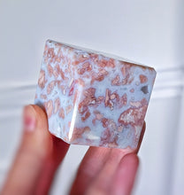 이미지를 갤러리 뷰어에 로드 , Druzy Pink & Blue Agate Cube - 172g #97