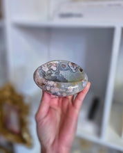 이미지를 갤러리 뷰어에 로드 , Green Chlorite Flower Agate Bowl / Jewellery Bowl - small 262g #391