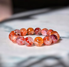 Cargar imagen en el visor de la galería, | High Grade | Golden Healer x Red Hematoid Quartz Bracelet - 51g / 15mm #381