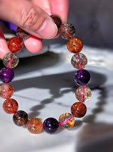 將圖片載入圖庫檢視器 High Grade | Dark Super Seven Bracelet - 39g / 12mm #377