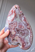將圖片載入圖庫檢視器 Druzy Pink Amethyst Slab on Rose Gold Stand - 1.2kg #306