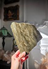 이미지를 갤러리 뷰어에 로드 , Golden Sheen Obsidian Slab - 572g #130