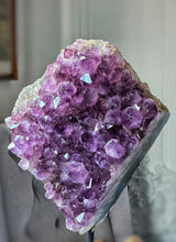 Cargar imagen en el visor de la galería, Large Amethyst Cluster on Black Stand - 5.1kg #138