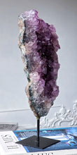 將圖片載入圖庫檢視器 Amethyst Cluster on Black Stand - 2.77kg #137