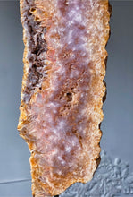 Cargar imagen en el visor de la galería, Pink Amethyst Slab on Black Stand - 1.68kg #49