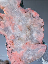 Load image into Gallery viewer, Pink Amethyst Slab on Black Stand - 1kg #70