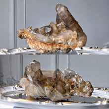 이미지를 갤러리 뷰어에 로드 , Smoky Citrine Quartz x Mica Cluster on Clear Stand - 1.67kg #370