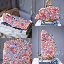 이미지를 갤러리 뷰어에 로드 , Pink & Blue Agate Slab - 995g #16
