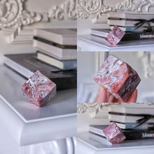 이미지를 갤러리 뷰어에 로드 , Druzy Pink & Blue Agate Cube - 157g #124