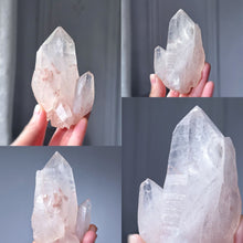 Load image into Gallery viewer, Pink Himalayan Quartz Point / Cluster - small 193g #553