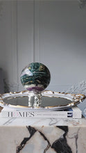 Load and play video in Gallery viewer, Deep Green & Purple Fluorite Sphere - Large 2.63kg #44