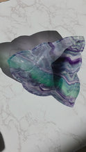 비디오를 갤러리 뷰어 Rainbow Fluorite Bowl - Matte 1.94kg #43에 로드 및 재생