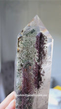 비디오를 갤러리 뷰어 Garden Quartz / Lodolite Tower - 756g #165에 로드 및 재생