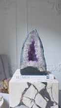 Load and play video in Gallery viewer, Amethyst x Blue Agate Cave / Geode - 8.92kg #100