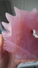 비디오를 갤러리 뷰어 Rose Quartz Unicorn- 566g  #239에 로드 및 재생