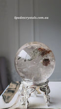 비디오를 갤러리 뷰어 Smoky Garden Quartz / Lodolite Sphere - 470g #288에 로드 및 재생