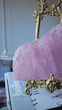 비디오를 갤러리 뷰어 Rose Quartz Slab - 1.07kg #173에 로드 및 재생