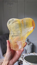 비디오를 갤러리 뷰어 Amber Yellow Fluorite Bowl - 523g #102에 로드 및 재생