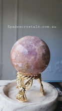 비디오를 갤러리 뷰어 Pink Amethyst Flower Agate Sphere - 587g #101에 로드 및 재생