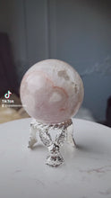 비디오를 갤러리 뷰어 Pink Amethyst Flower Sphere - 518g #70에 로드 및 재생