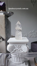 Load and play video in Gallery viewer, Clear Quartz Tower - small 71g #939
