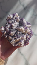 비디오를 갤러리 뷰어 Purple Fluorite x Dolomite Cluster / Specimen - 888g #23에 로드 및 재생