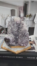 비디오를 갤러리 뷰어 Amethyst Agate Geode - 2.46kg #5에 로드 및 재생