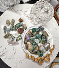 이미지를 갤러리 뷰어에 로드 , Moss Agate Tumbled Stones Pack