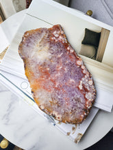 이미지를 갤러리 뷰어에 로드 , Amethyst Flower Agate Slice - 507g #C3