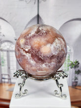 이미지를 갤러리 뷰어에 로드 , Amethyst Flower Agate Sphere - 423g #1