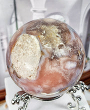 이미지를 갤러리 뷰어에 로드 , Amethyst Flower Agate Sphere - 423g #1