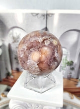 이미지를 갤러리 뷰어에 로드 , Amethyst Flower Agate Sphere - 423g #1