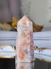 將圖片載入圖庫檢視器 Pink Amethyst Flower Agate Tower - small 116g #18