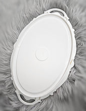 將圖片載入圖庫檢視器 Vintage White Mirror Tray - Round