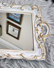 將圖片載入圖庫檢視器 Vintage White Mirror Tray - Rectangle